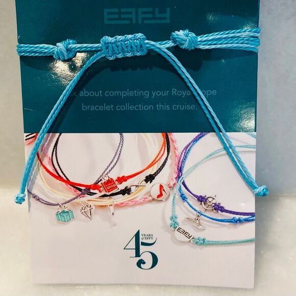 NWT Effy Royal Caribbean Special Edition 45th Anniversary Rope Blue Bracelet - Picture 3 of 3